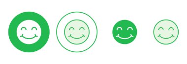 Gülümseme ikonu hazır. Gülümseme simgesi. Geri bildirim 