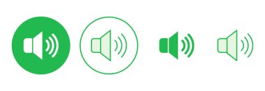 Hoparlör simgesi hazır. Hacim simgesi vektörü. Hoparlör ikon vektörü. ses sembolü