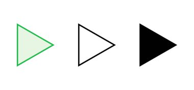 Simge setini çal. Düğme vektör simgesini çal