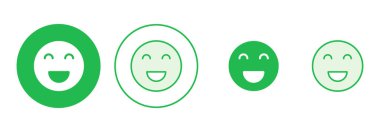 Gülümseme ikonu hazır. Gülümseme simgesi. Geri bildirim 