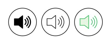 Hoparlör simgesi hazır. Hacim simgesi vektörü. Hoparlör ikon vektörü. ses sembolü