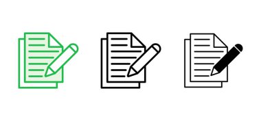 Not simgesi ayarlandı. not defteri simgesi vektörü