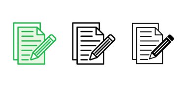 Not simgesi ayarlandı. not defteri simgesi vektörü