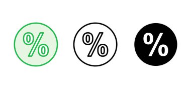 İndirim simgesi seti. İndirim etiketi simgesi. 