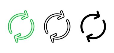 Simge yenileniyor. Simge vektörünü yeniden yükle. Simgeyi güncelle.