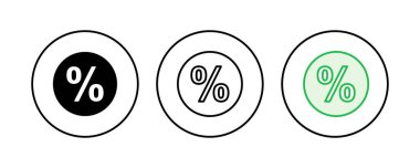 İndirim simgesi seti. İndirim etiketi simgesi. 