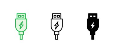 Usb simgesi ayarlandı. Flash disk simgesi vektörü