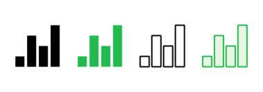 Büyüyen grafik simgesi seti. Grafik simgesi. diyagram simgesi