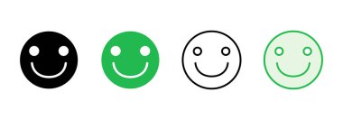 Gülümseme ikonu hazır. Gülümseme simgesi. Geri bildirim 