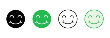 Gülümseme ikonu hazır. Gülümseme simgesi. Geri bildirim 