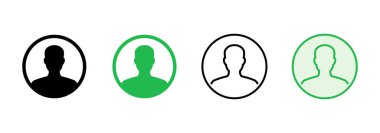 İnsan simgesi seti. Kişi simgesi vektörü. Kullanıcı Simgesi vektörü. takım simgeleri