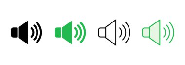 Hoparlör simgesi hazır. Hacim simgesi vektörü. Hoparlör ikon vektörü. ses sembolü