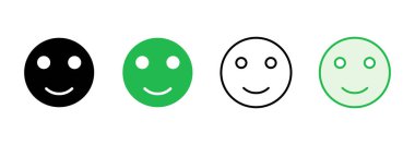 Gülümseme ikonu hazır. Gülümseme simgesi. Geri bildirim 