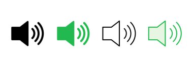 Hoparlör simgesi hazır. Hacim simgesi vektörü. Hoparlör ikon vektörü. ses sembolü