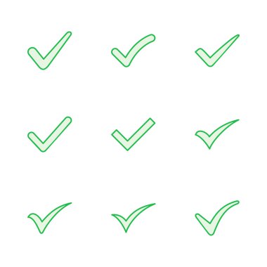 İşaretleme ayarlandı. İşaret simgesini işaretle. İşaret işareti vektörü