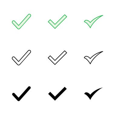 İşaretleme ayarlandı. İşaret simgesini işaretle. İşaret işareti vektörü