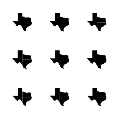 Teksas ikonu hazır. Teksas işaret sembolü