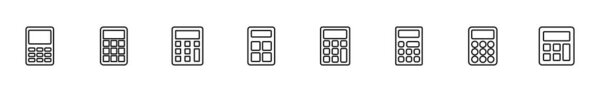 Набор значков калькулятора. Иконка калькулятора. вектор калькулятора