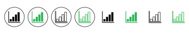 Büyüyen grafik simgesi seti. Grafik simgesi. diyagram simgesi
