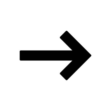 Ok simgesi vektörü. Ok sembolü. Web tasarımınız için ok işareti.