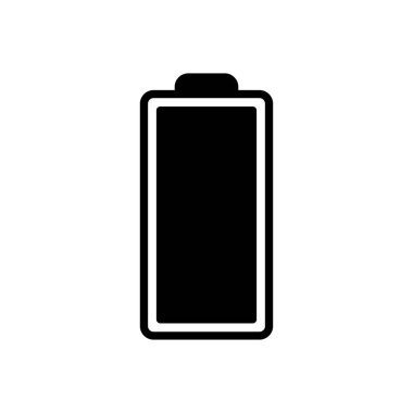 Batarya vektör simgesi. Şarj seviyesi. pil yükleme simgesi