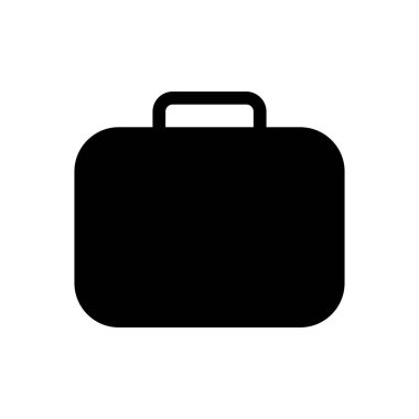 Evrak çantası ikon vektörü. Bavul simgesi. bagaj sembolü.