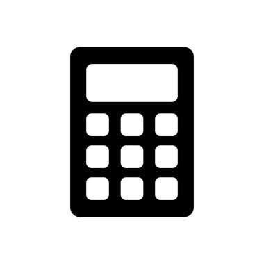 Hesap makinesi ikon vektörü. Hesap makinesi simgesi. hesap makinesi vektörü