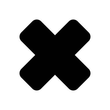 Vektör simgesini kapat. Simge vektörünü sil. çapraz işaret