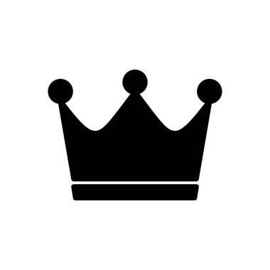 Crown ikon vektörü. taç vektör simgesi
