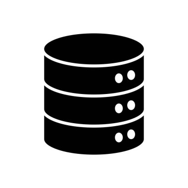 Veritabanı simge vektörü. veritabanı vektörü simgesi