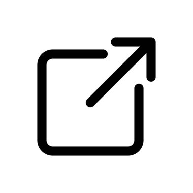 Dış bağlantı simgesi vektörü. bağlantı simgesi vektörü. hiper bağlantı sembolü