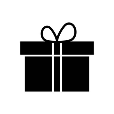 Hediye ikonu vektörü. Hediye vektör simgesi. doğum günü hediyesi