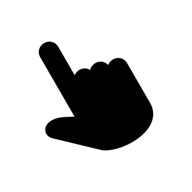 El imleç simgesi. İmleç simgesi vektörü. el imleç simgesi tıklaması