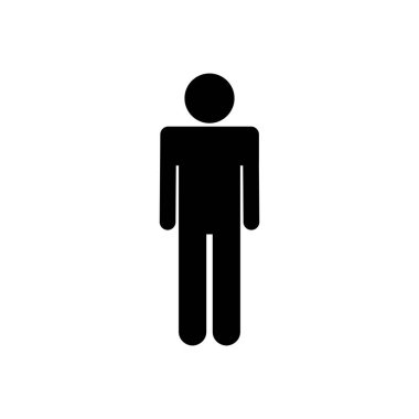 Erkek simgesi vektörü. Erkek ikon vektörü. insan sembolü