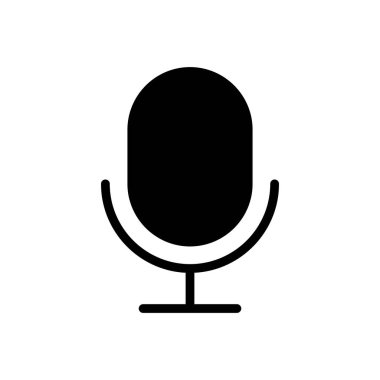 mikrofon ikon vektörü. karaoke simgesi vektörü