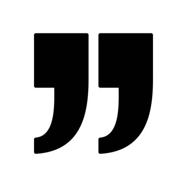 Simge vektöründen alıntı. Tırnak işareti sembolü.