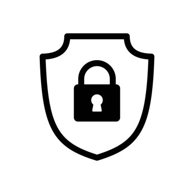 Güvenlik simgesi vektörü. Koruma ikonu. Özel hayat. vpn