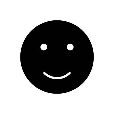 Gülümse ikon vektörü. Gülümseme simgesi. Geri bildirim 