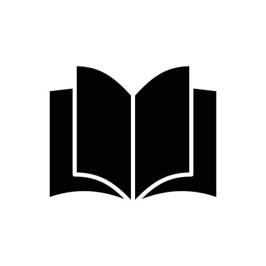 Kitap ikonu vektörü. Kitap simgesi vektörünü aç. Kitap simgesi