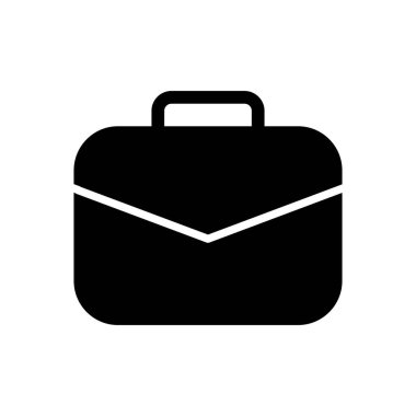 Evrak çantası ikon vektörü. Bavul simgesi. bagaj sembolü.