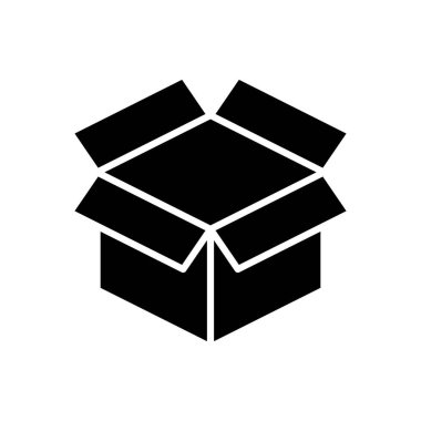 Kutu simgesi vektörü. kutu vektör simgesi, paket, paket