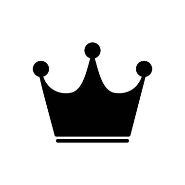 Crown ikon vektörü. taç vektör simgesi