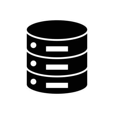 Veritabanı simge vektörü. veritabanı vektörü simgesi