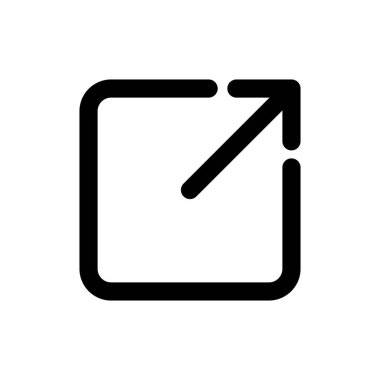 Dış bağlantı simgesi vektörü. bağlantı simgesi vektörü. hiper bağlantı sembolü