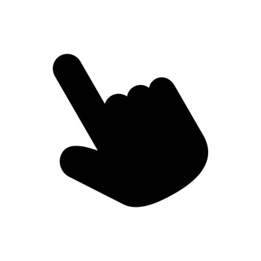 El imleç simgesi. İmleç simgesi vektörü. el imleç simgesi tıklaması