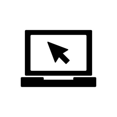 Dizüstü bilgisayar simgesi vektörü. bilgisayar simgesi vektörü