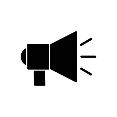 Megafon ikon vektörü. Hoparlör simgesi vektörü.