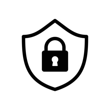 Güvenlik simgesi vektörü. Koruma ikonu. Özel hayat. vpn
