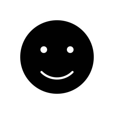 Gülümse ikon vektörü. Gülümseme simgesi. Geri bildirim 