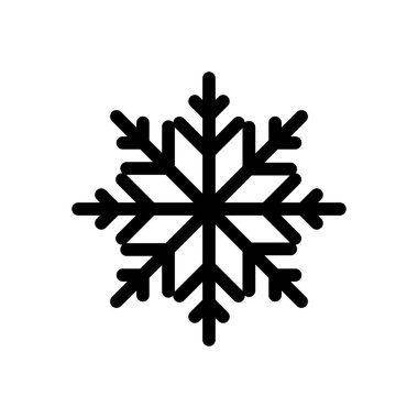 Kar ikonu vektörü. kar Tanesi simgesi vektörü